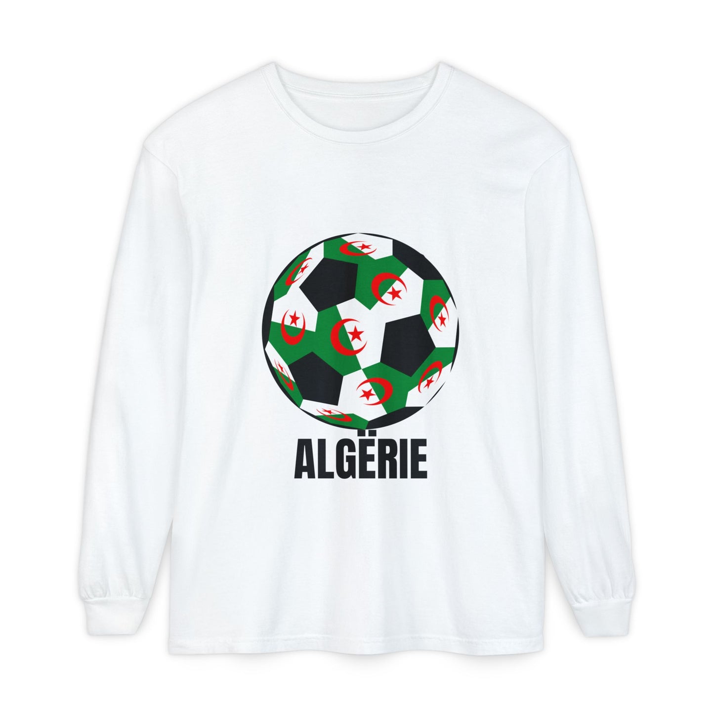 ALGËRIE Fan Specialty Soccer Ball Design T Shirt