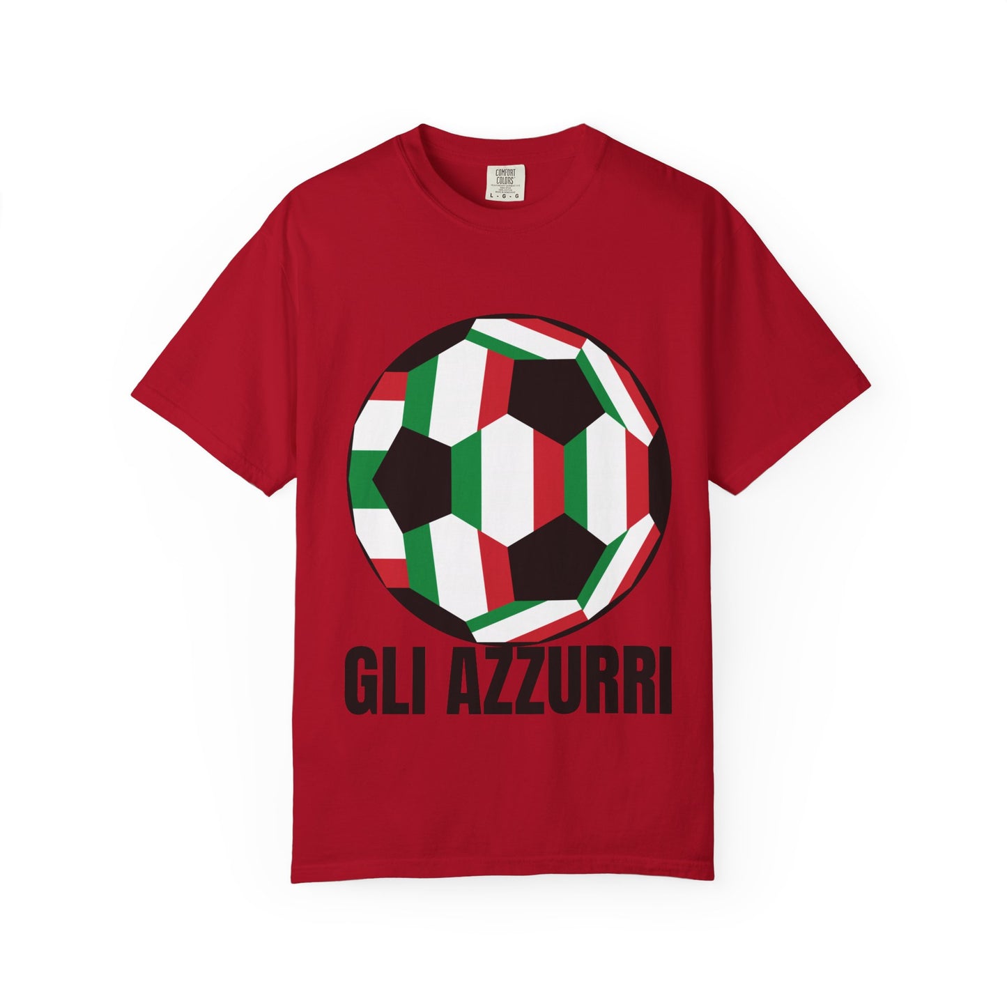 Gli Azzurri Fan Specialty Soccer Ball Design T Shirt