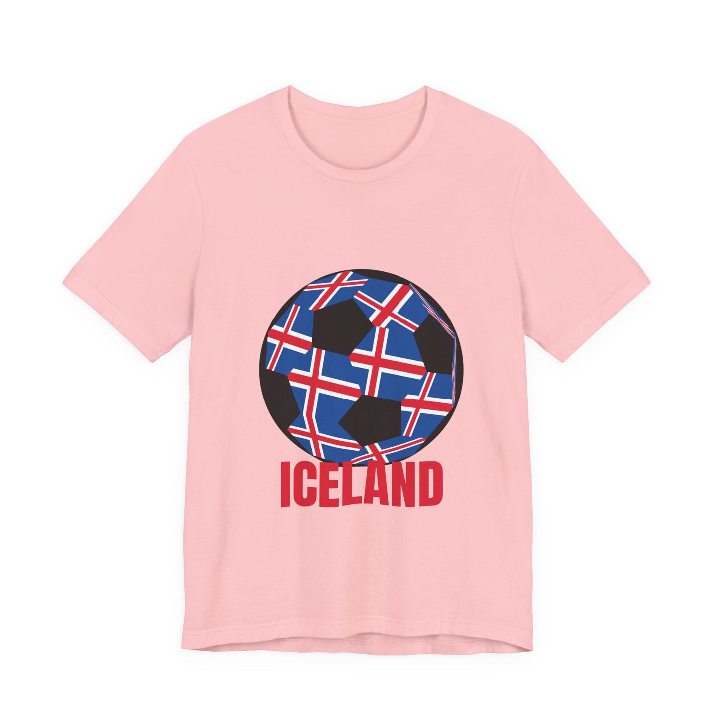Iceland Fan Specialty Soccer Ball Design T Shirt