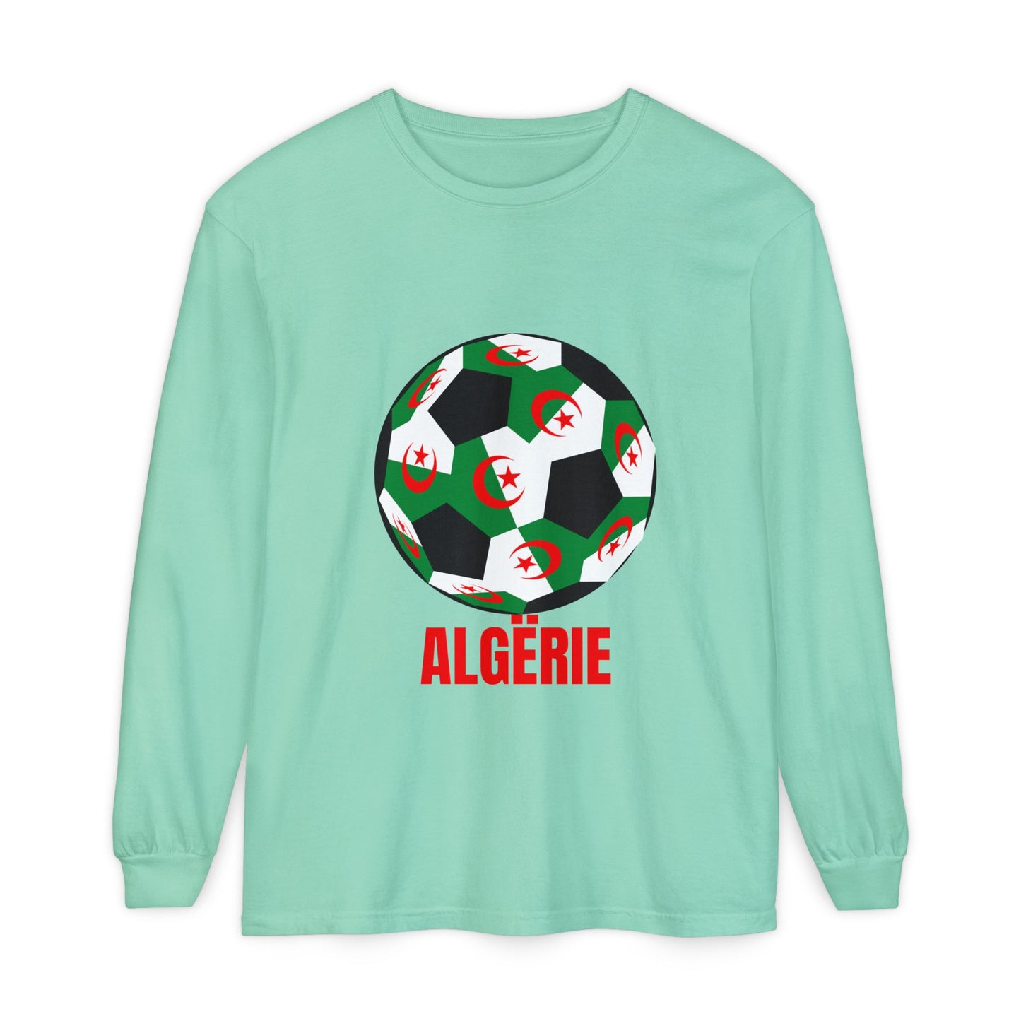 ALGËRIE Fan Specialty Soccer Ball Design T Shirt
