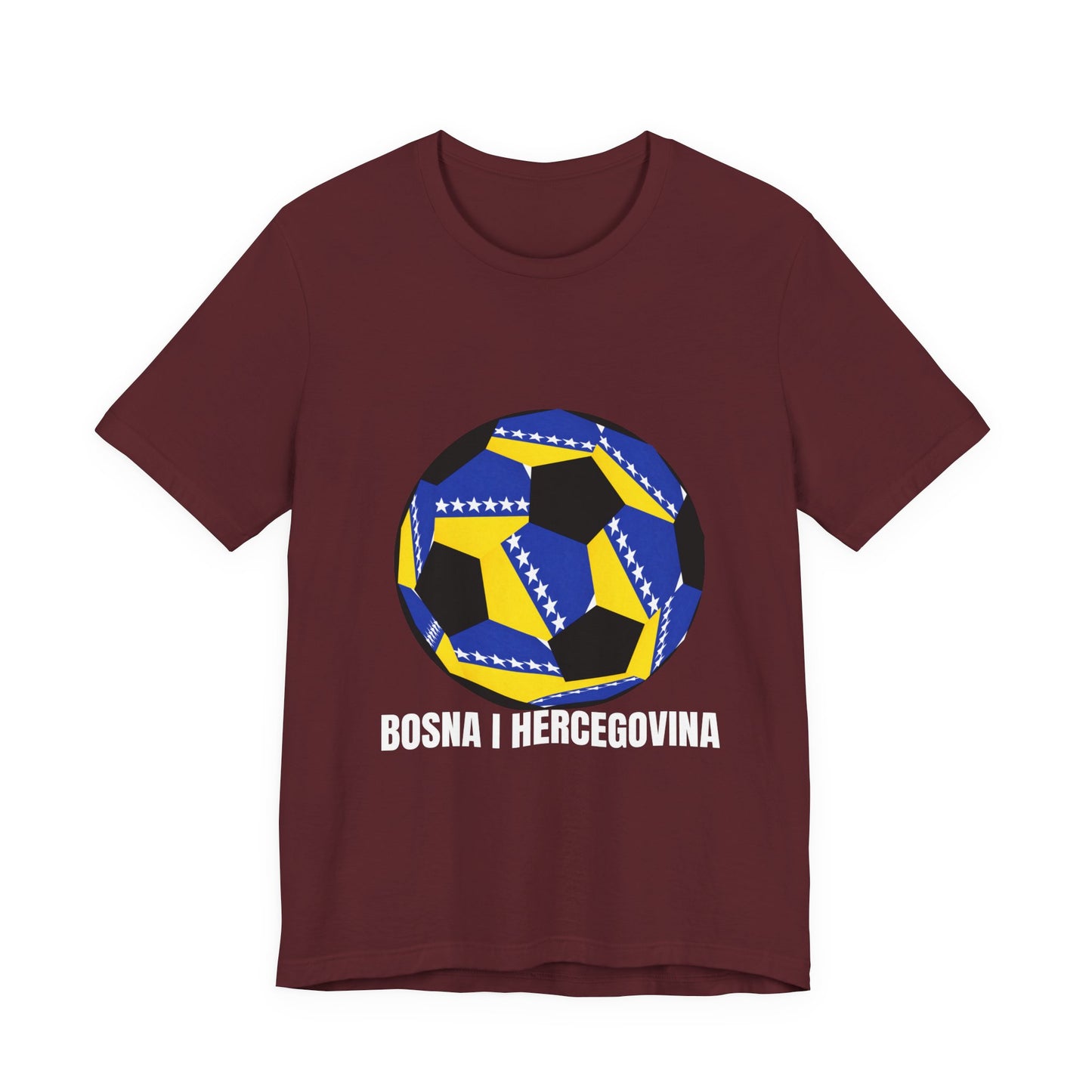 Bosnia Herzegovina Fan Specialty Soccer Ball Design T Shirt