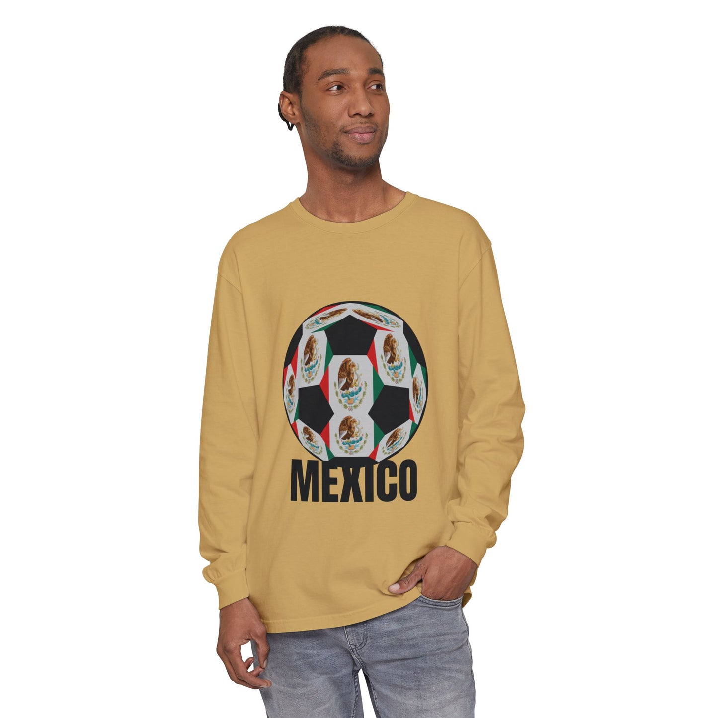 Fan Specialty Soccer Ball Design  Long Sleeve T-Shirt