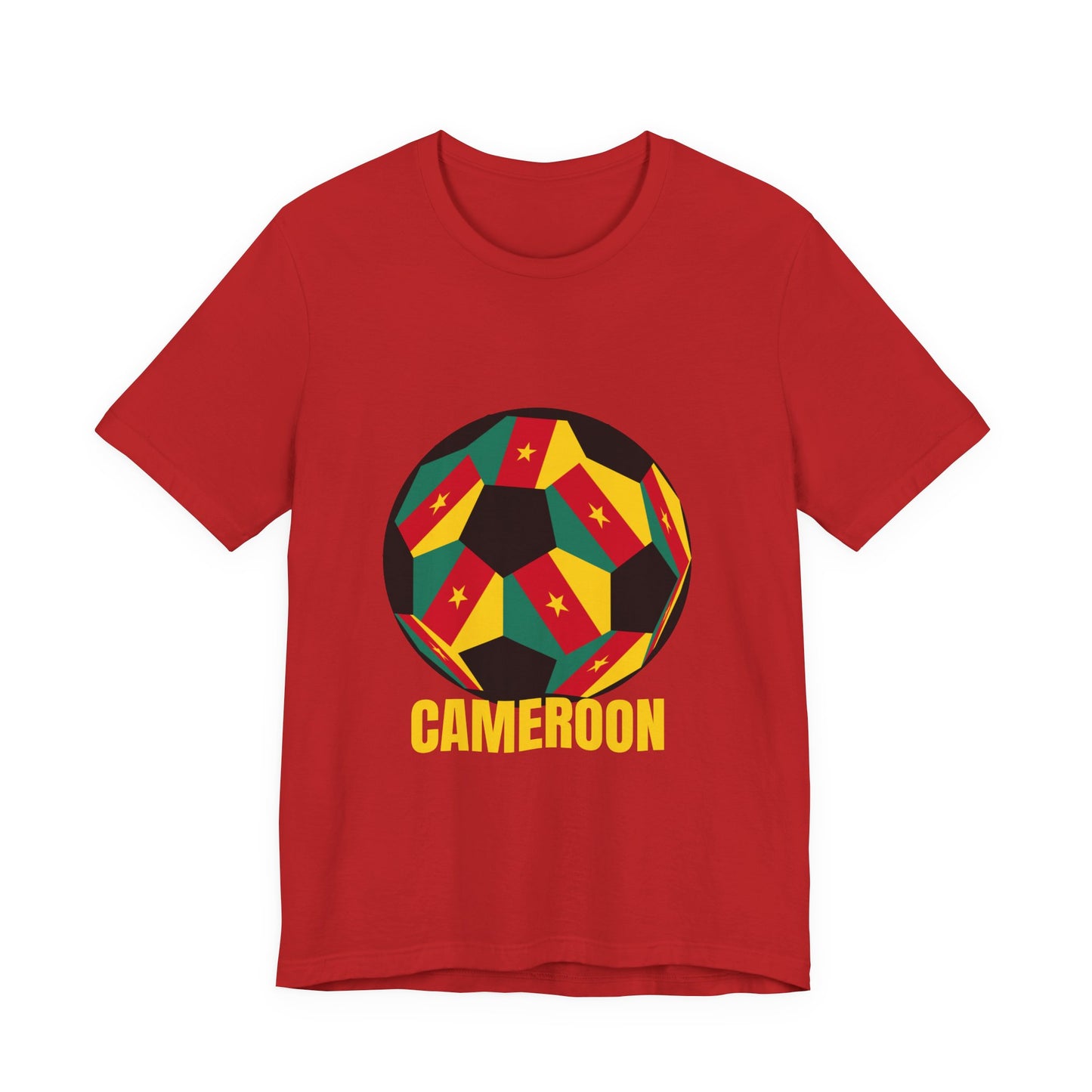 Cameroon Fan Specialty Soccer Ball Design T Shirt
