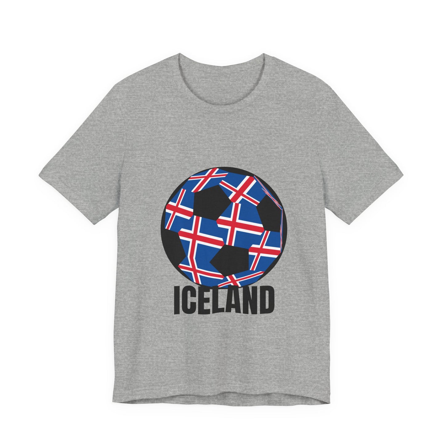 Iceland Fan Specialty Soccer Ball Design T Shirt