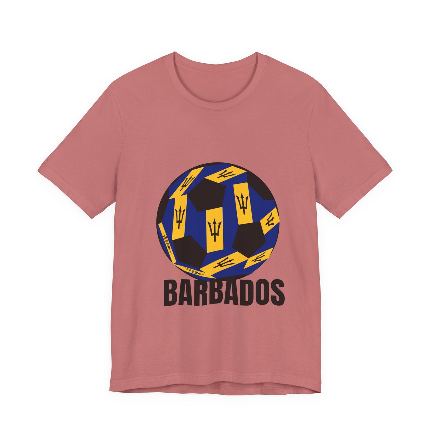 Barbados Fan Specialty Soccer Ball Design T Shirt