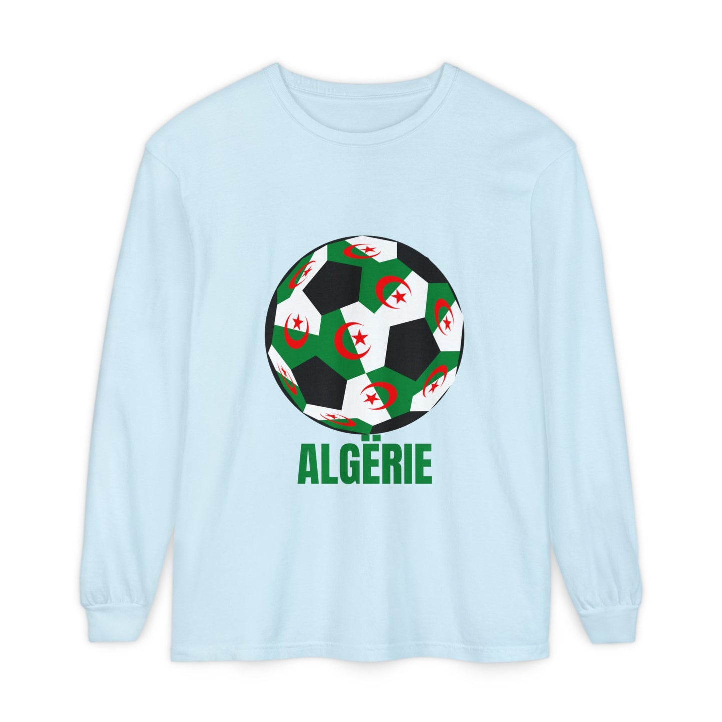 ALGËRIE Fan Specialty Soccer Ball Design T Shirt