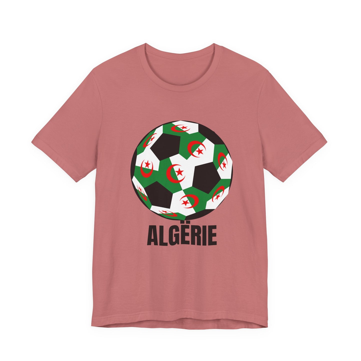 ALGËRIE Fan Specialty Soccer Ball Design T Shirt