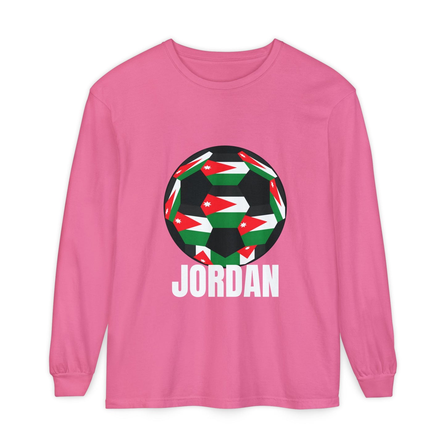 Jordan Fan Specialty Soccer Ball Design Long Sleeve Tee