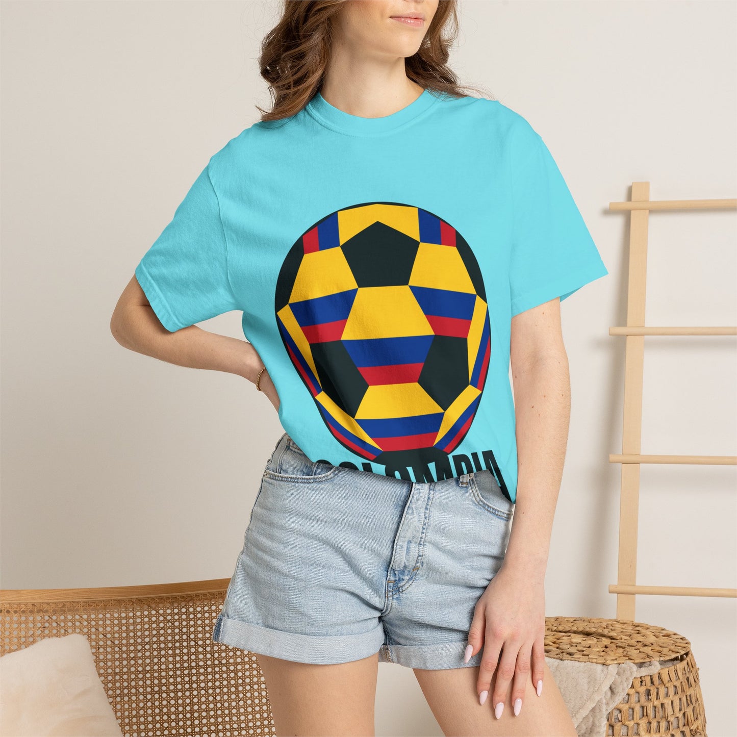 Columbia Fan Specialty Soccer Ball Design T Shirt