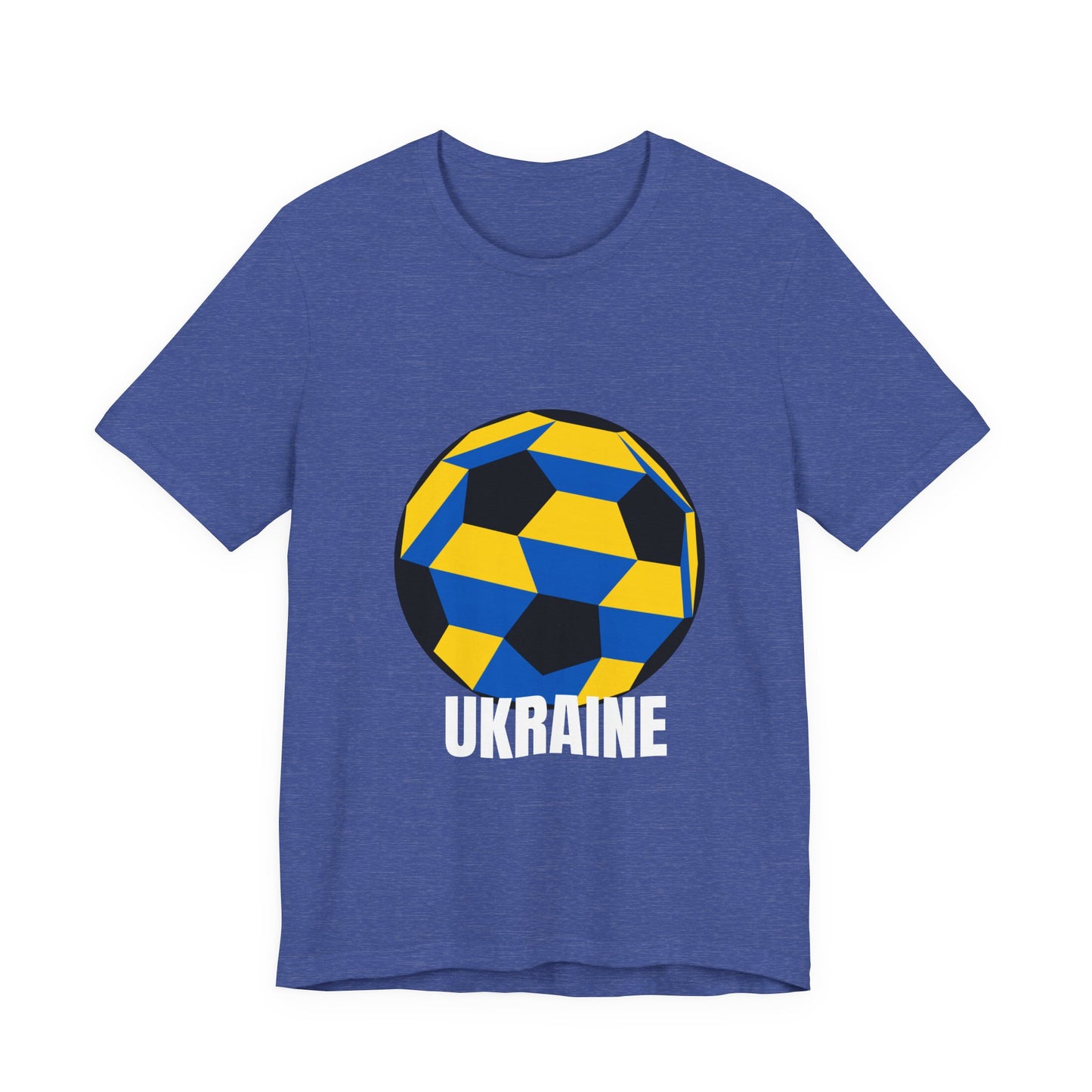Ukraine Fan Specialty Soccer Ball Design T Shirt