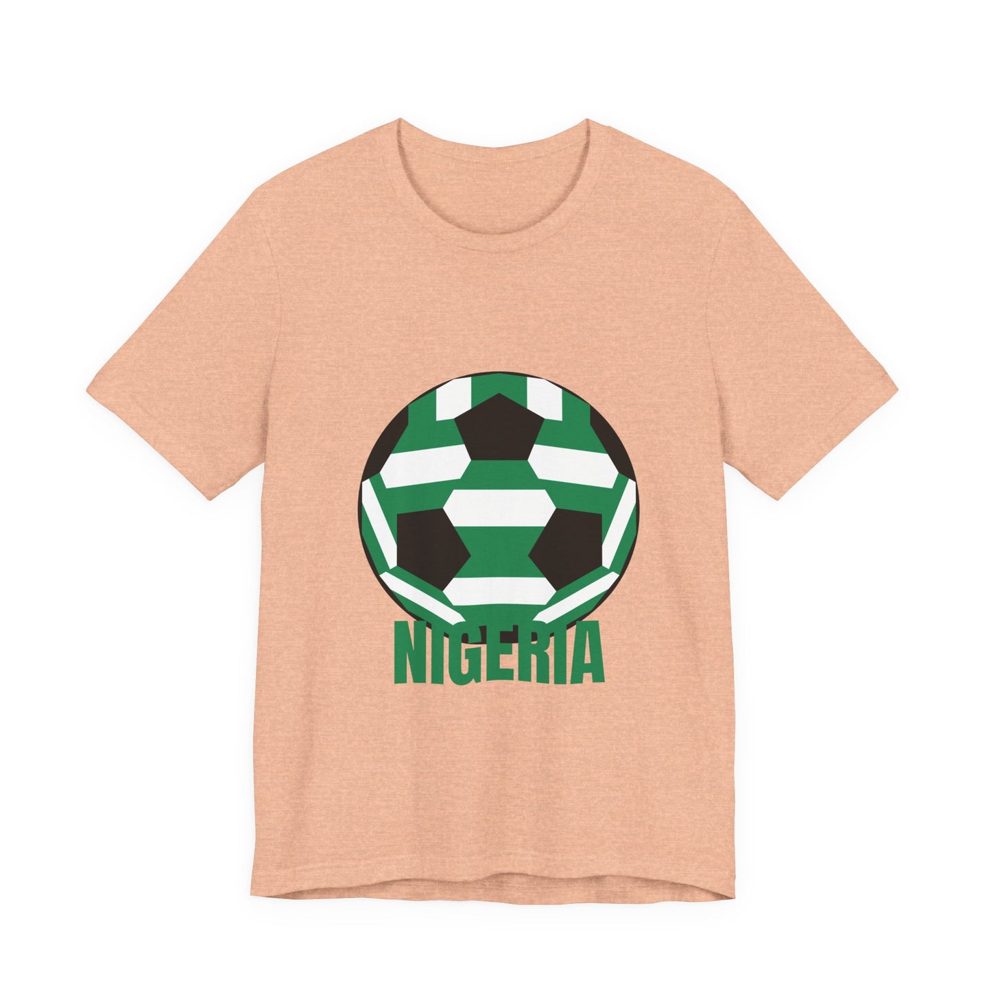 Nigeria Fan Specialty Soccer Ball Design T Shirt