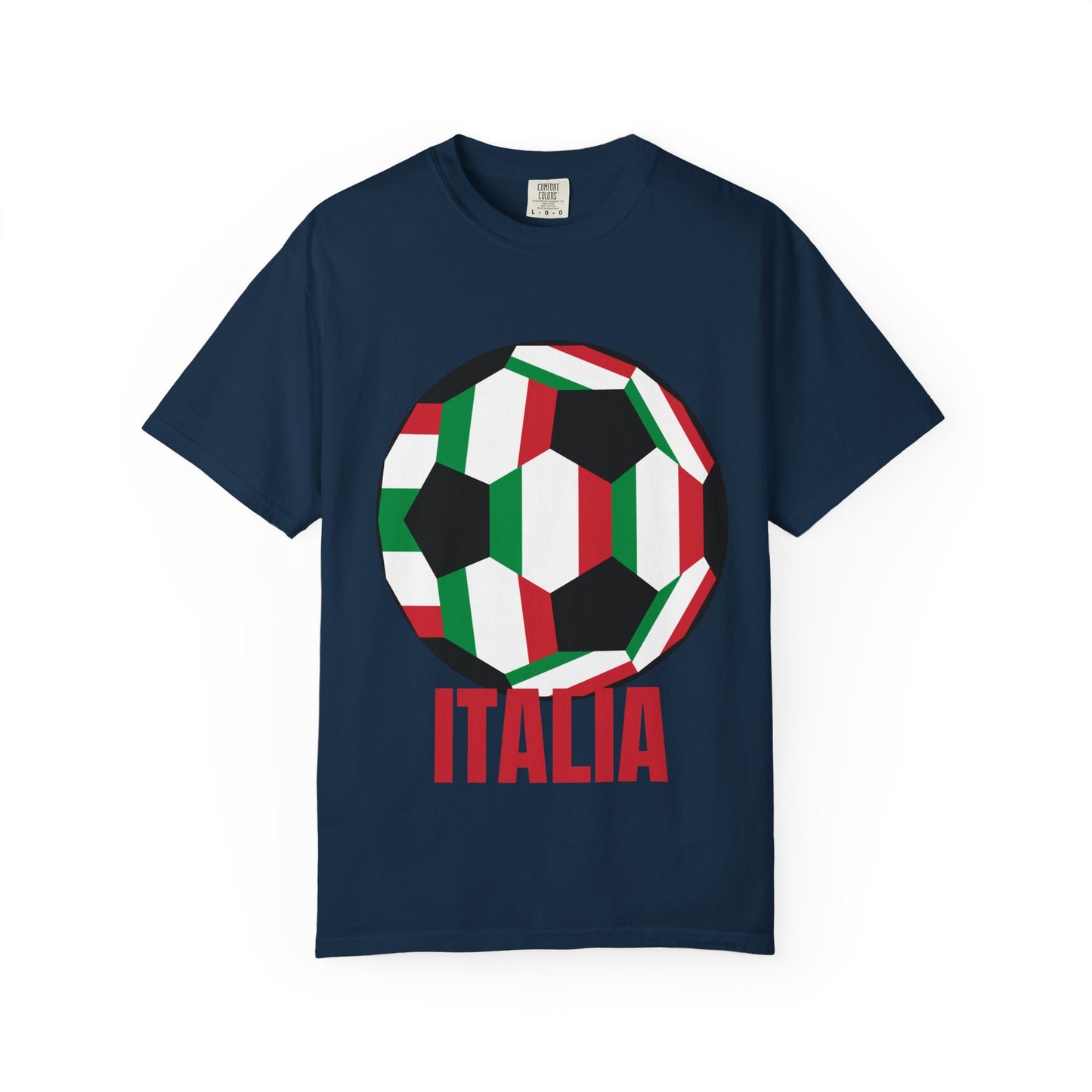 Italia Fan Specialty Soccer Ball Design T Shirt