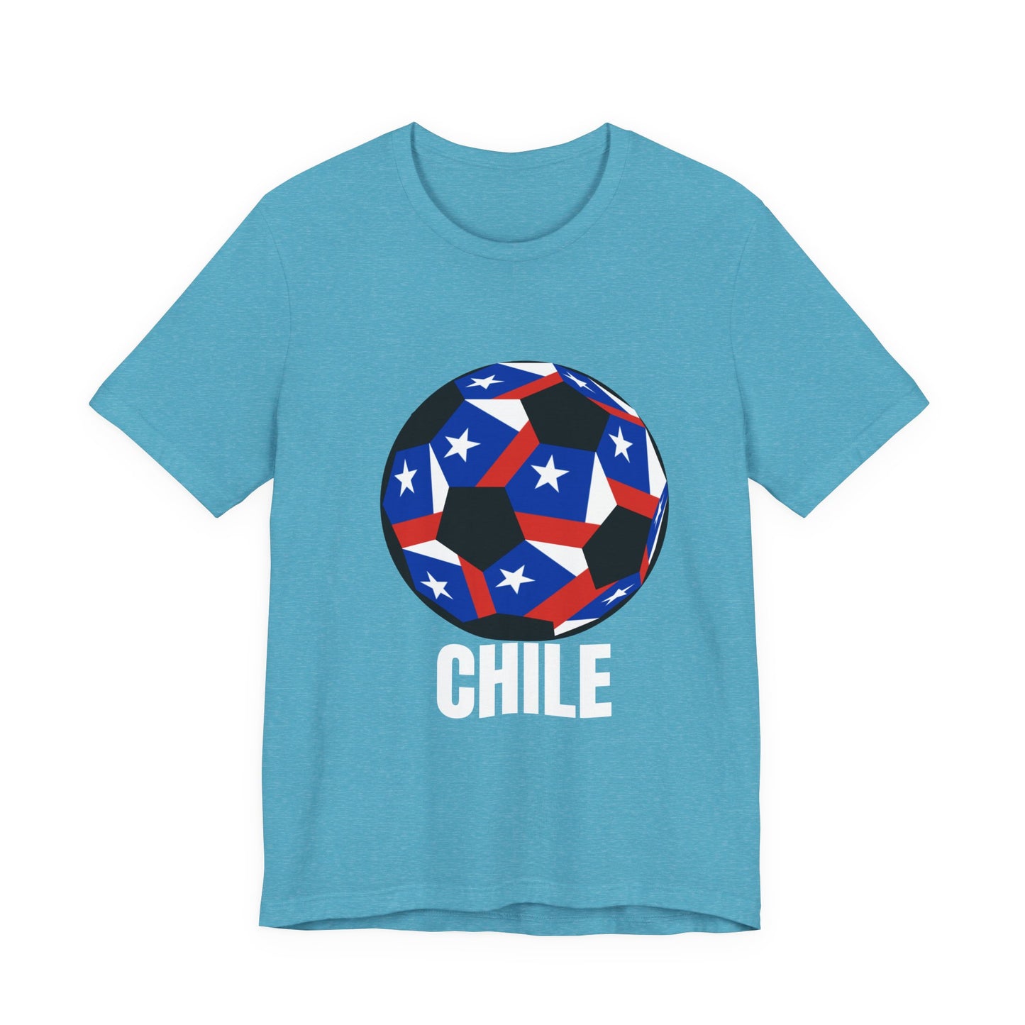 Chile Fan Specialty Soccer Ball Design T Shirt