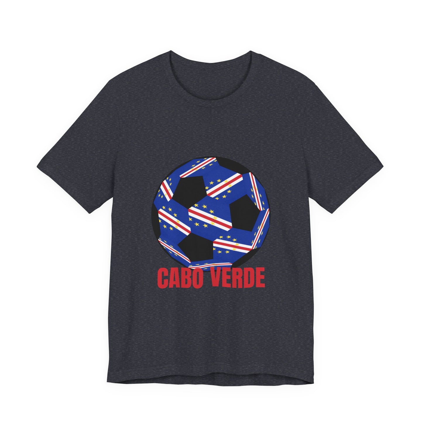 Cabo Verde Fan Specialty Soccer Ball Design T Shirt