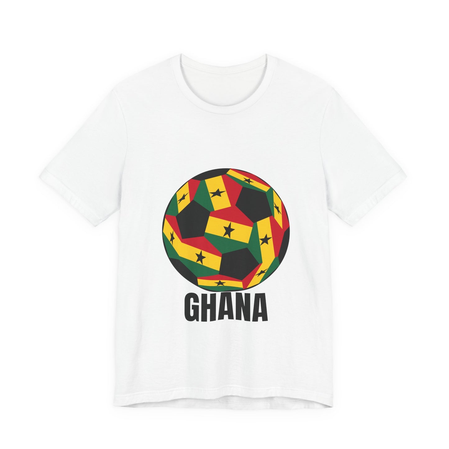 Ghana Fan Specialty Soccer Ball Design T Shirt