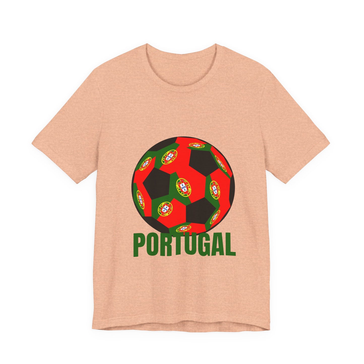 Portugal Fan Specialty Soccer Ball Design T Shirt