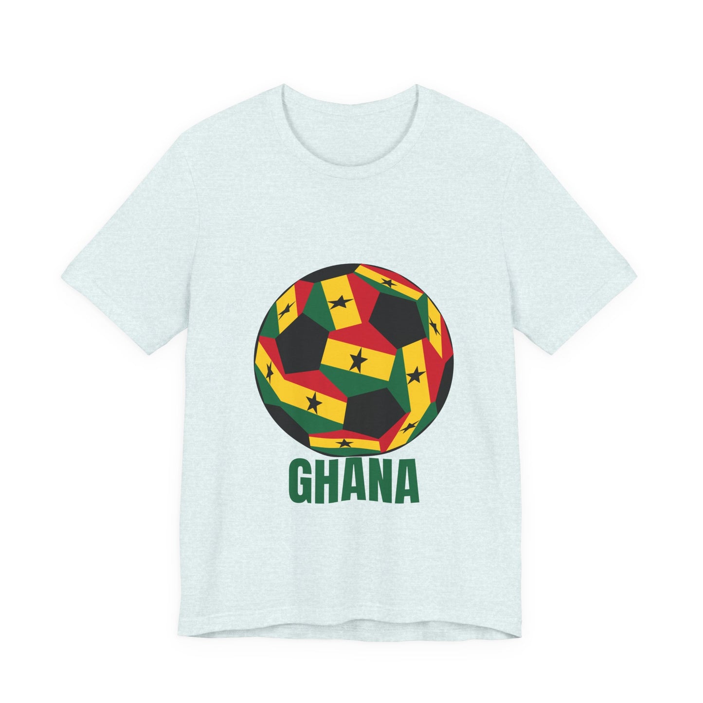 Ghana Fan Specialty Soccer Ball Design T Shirt