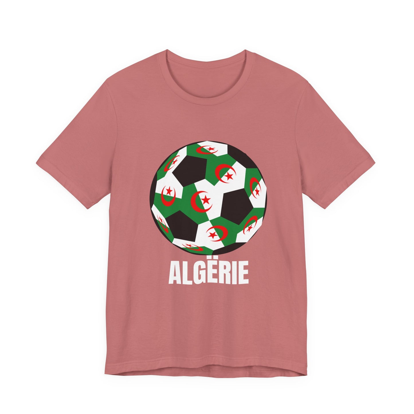 ALGËRIE Fan Specialty Soccer Ball Design T Shirt