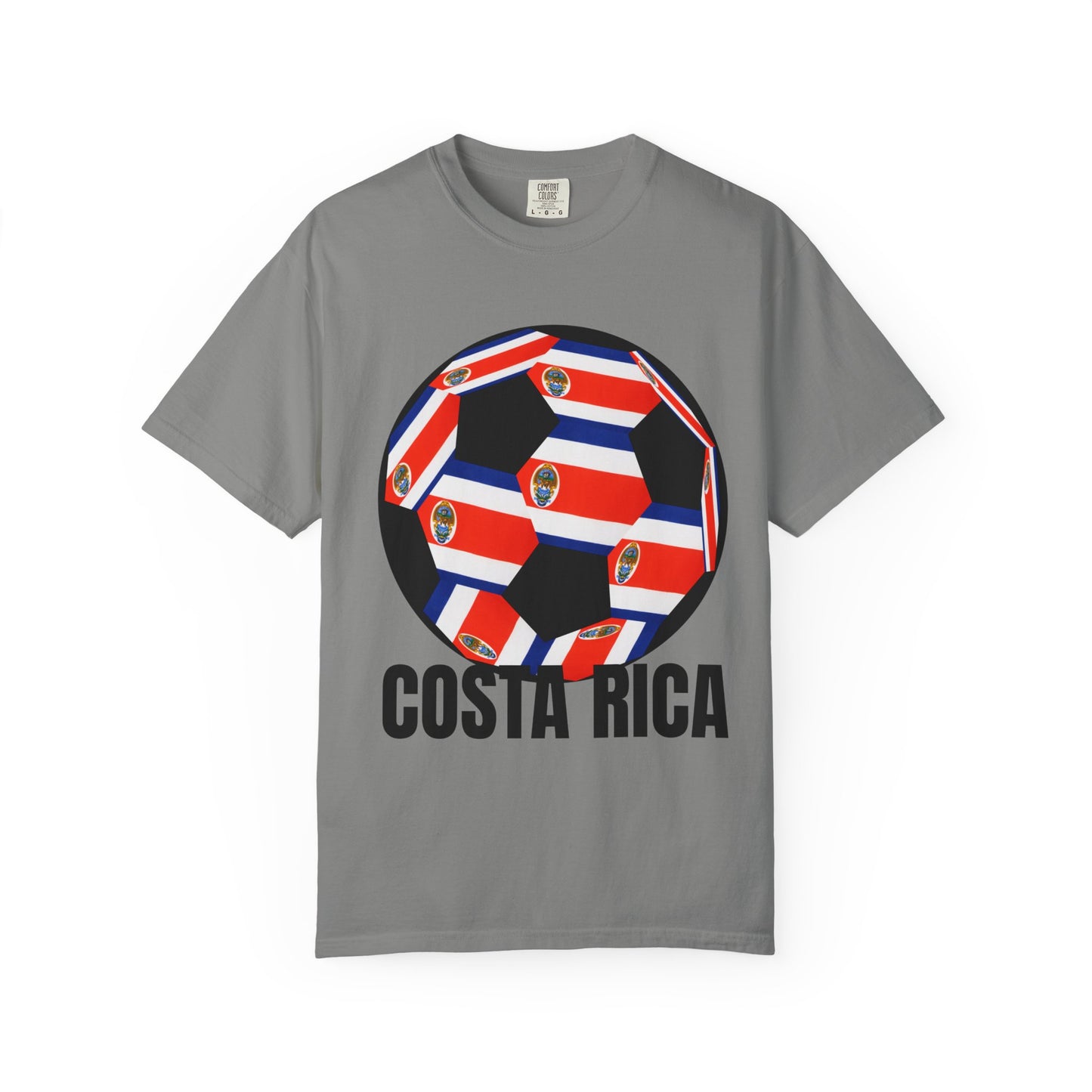 Costa Rica Fan Specialty Soccer Ball Design T Shirt