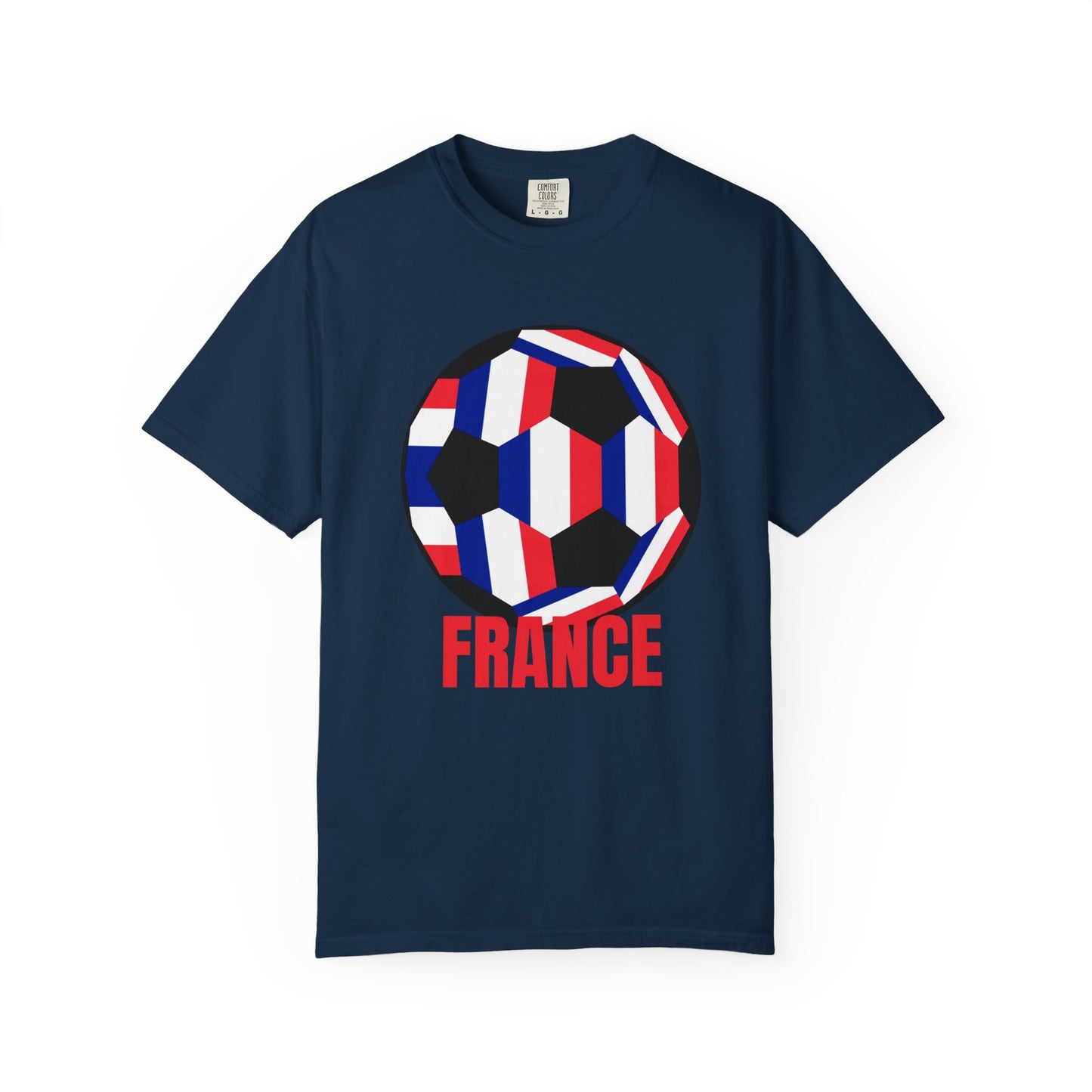 France Fan Specialty Soccer Ball Design T Shirt