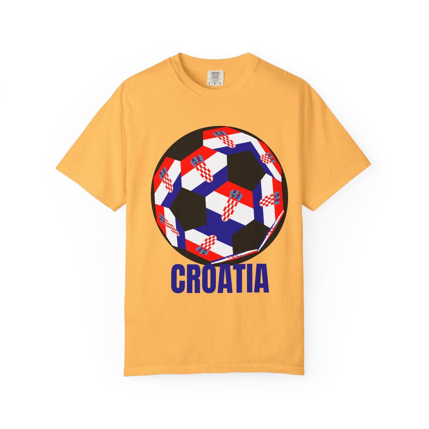 Croatia Fan Specialty Soccer Ball Design T Shirt