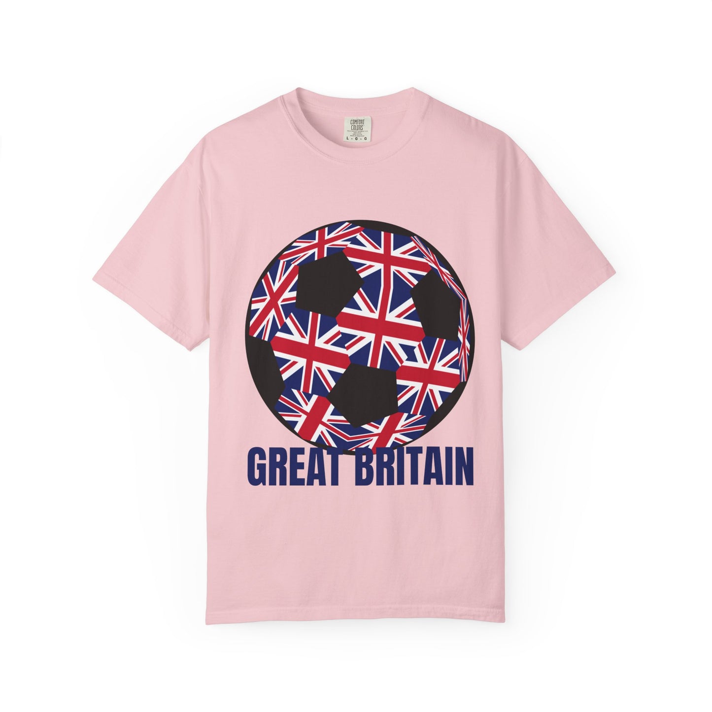 Great Britain Fan Specialty Soccer Ball Design T Shirt