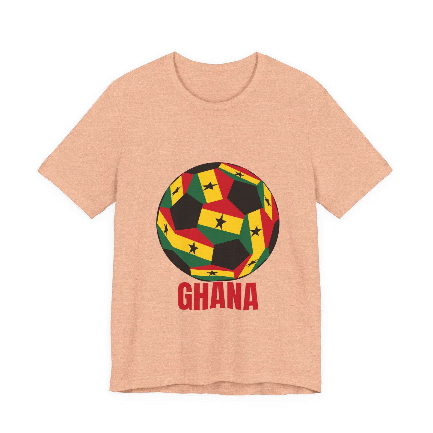 Ghana Fan Specialty Soccer Ball Design T Shirt
