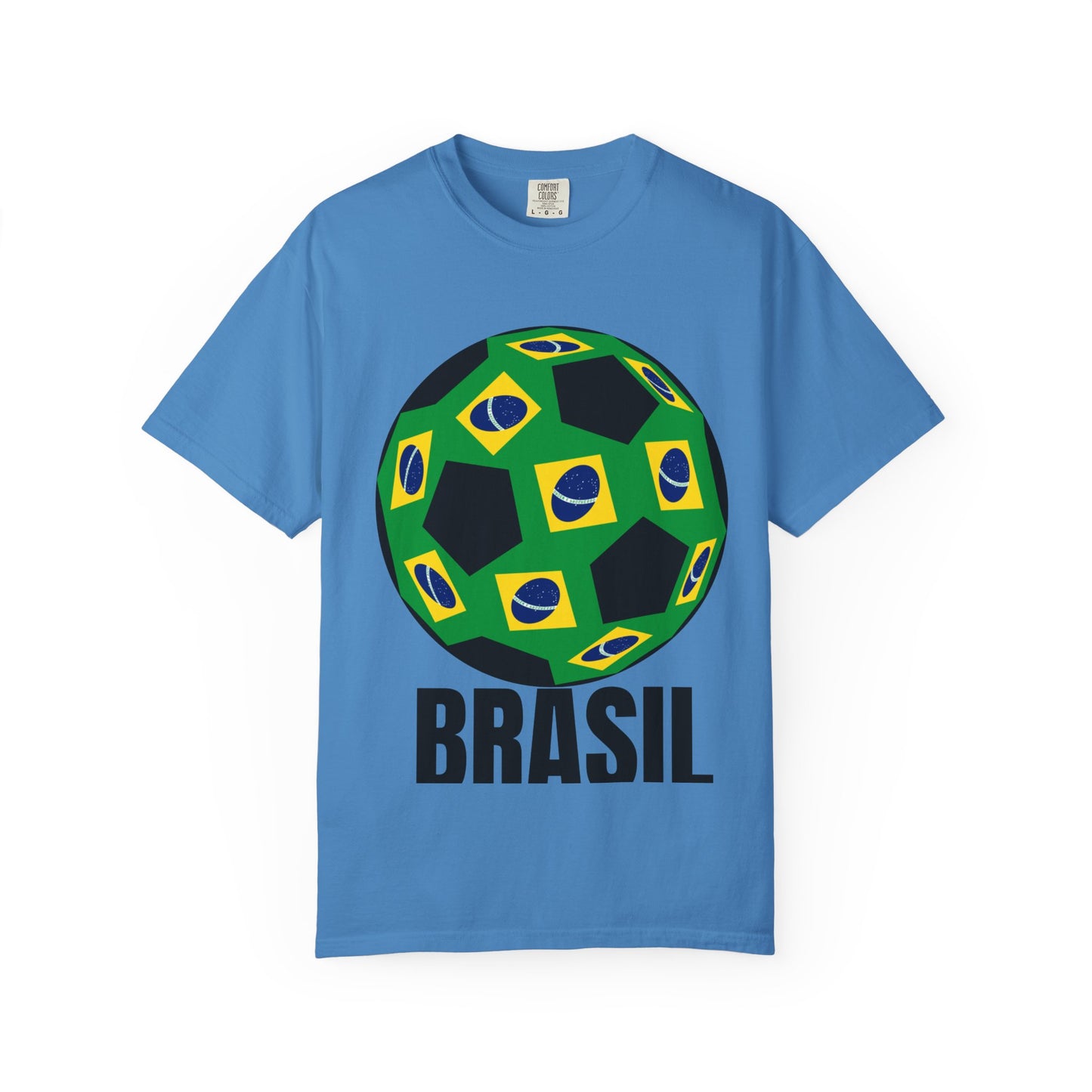 Brasil Fan Specialty Soccer Ball Design T Shirt