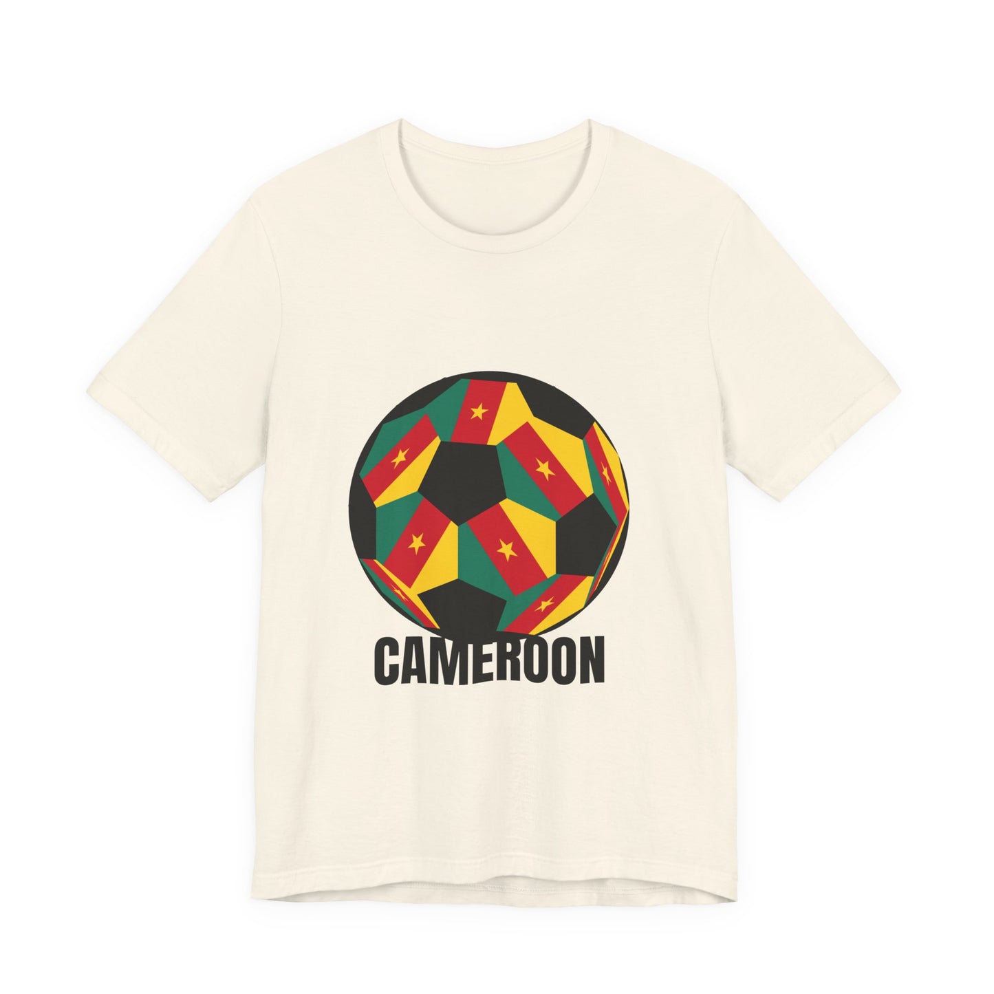 Cameroon Fan Specialty Soccer Ball Design T Shirt
