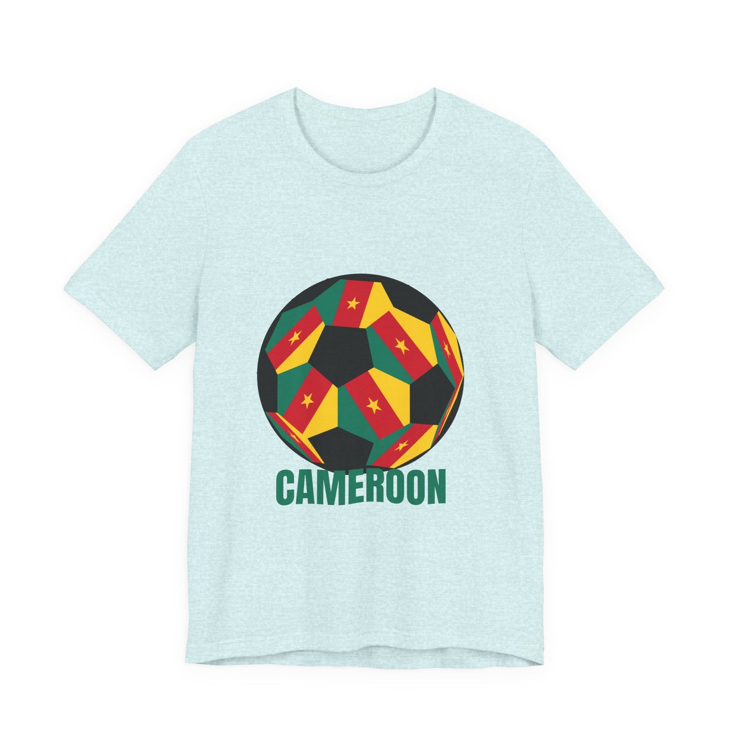 Cameroon Fan Specialty Soccer Ball Design T Shirt