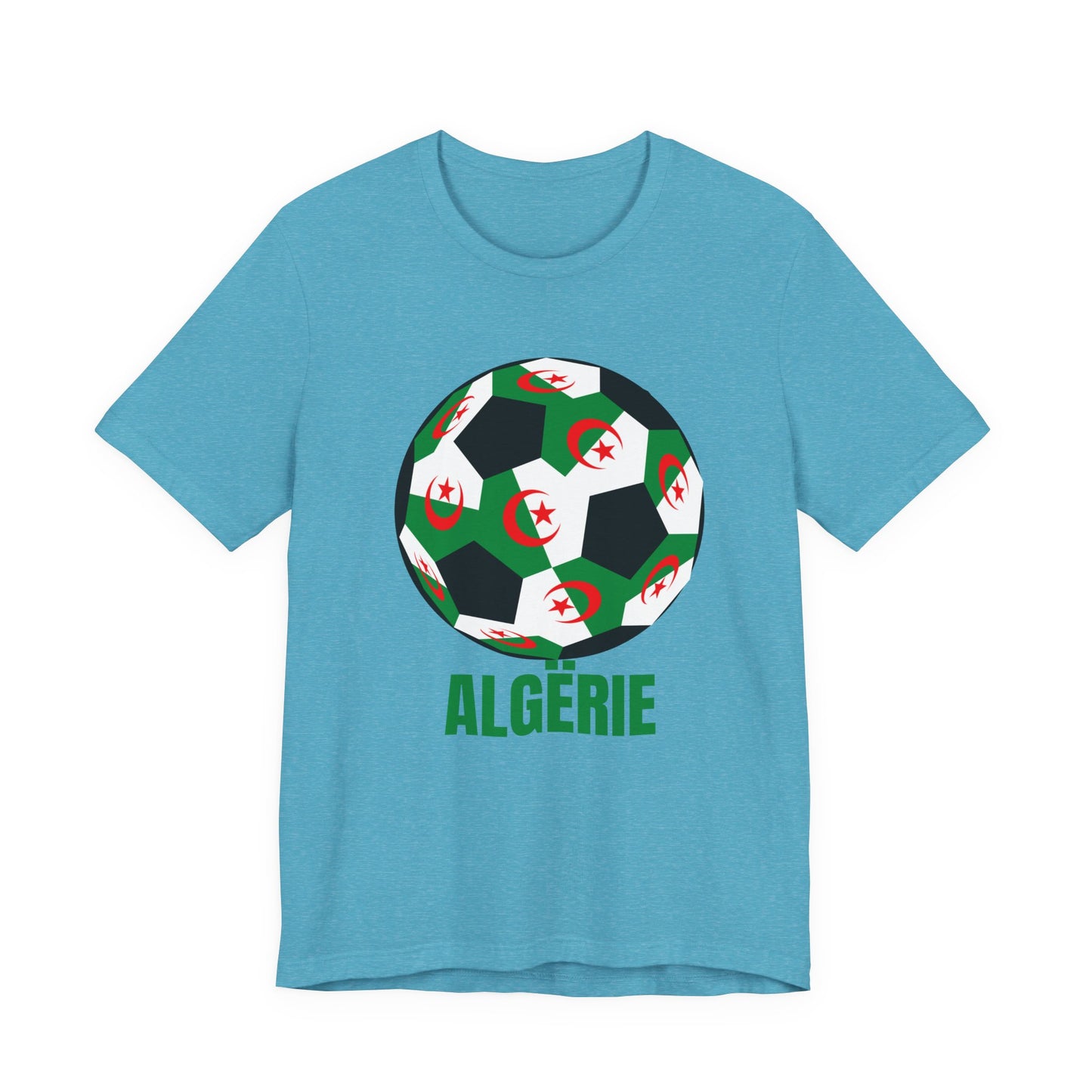 ALGËRIE Fan Specialty Soccer Ball Design T Shirt