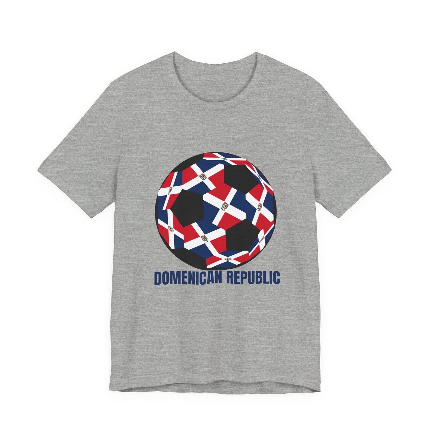 Domenican Republic Fan Specialty Soccer Ball Design T Shirt