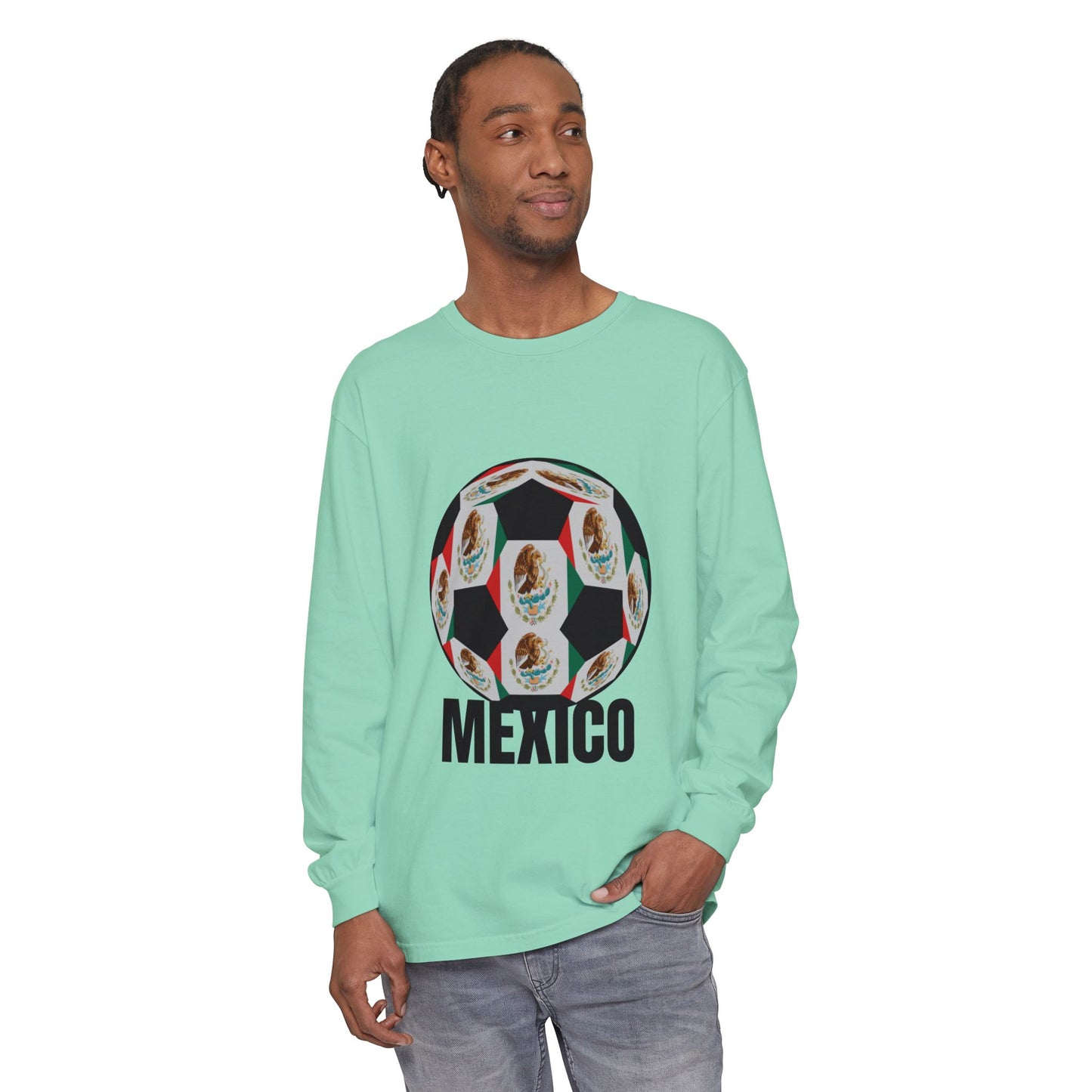 Fan Specialty Soccer Ball Design  Long Sleeve T-Shirt
