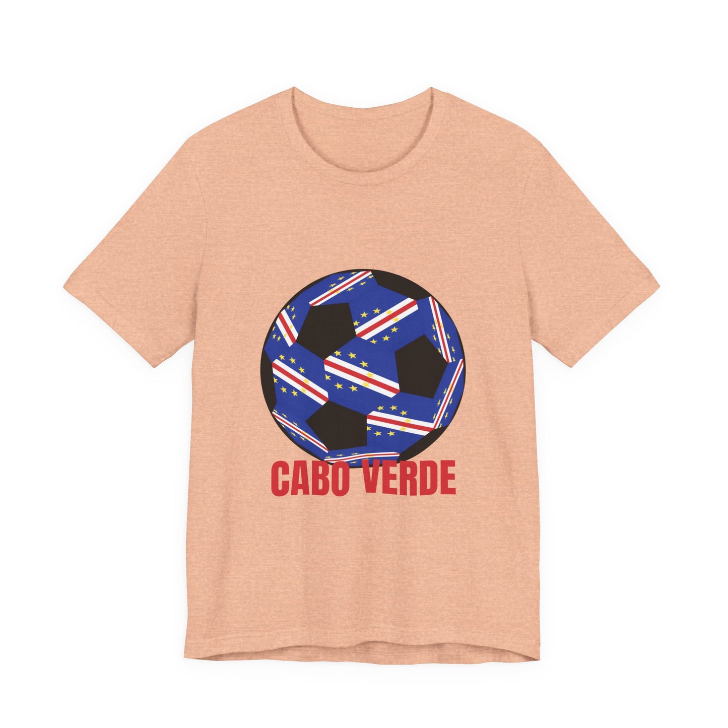 Cabo Verde Fan Specialty Soccer Ball Design T Shirt