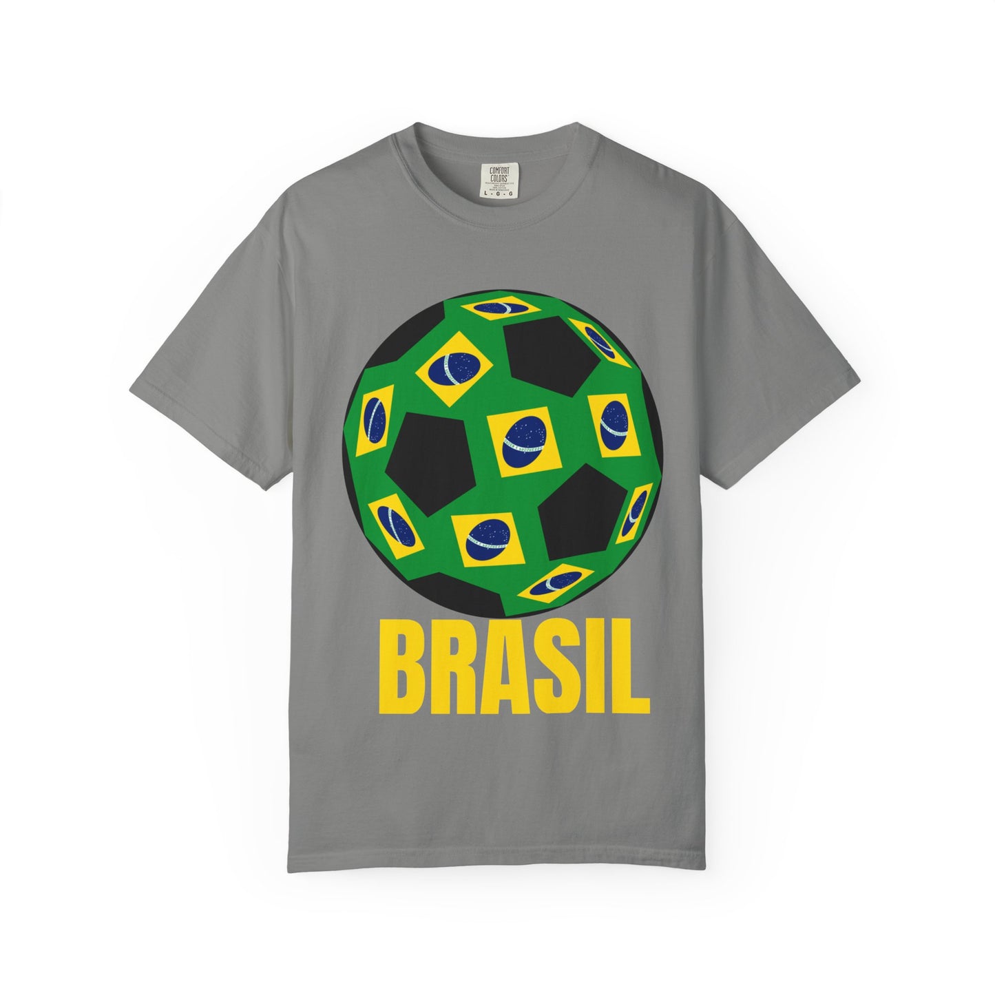 Brasil Fan Specialty Soccer Ball Design T Shirt