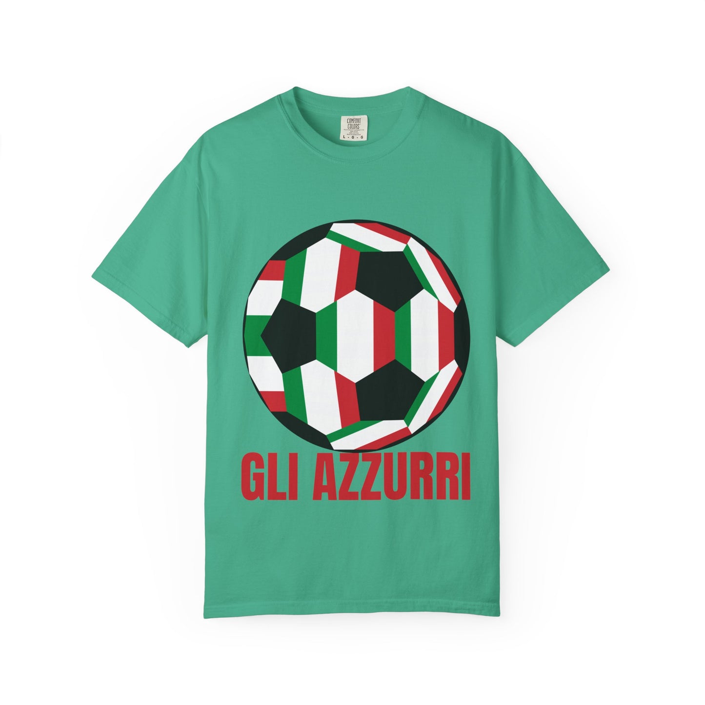 Gli Azzurri Fan Specialty Soccer Ball Design T Shirt