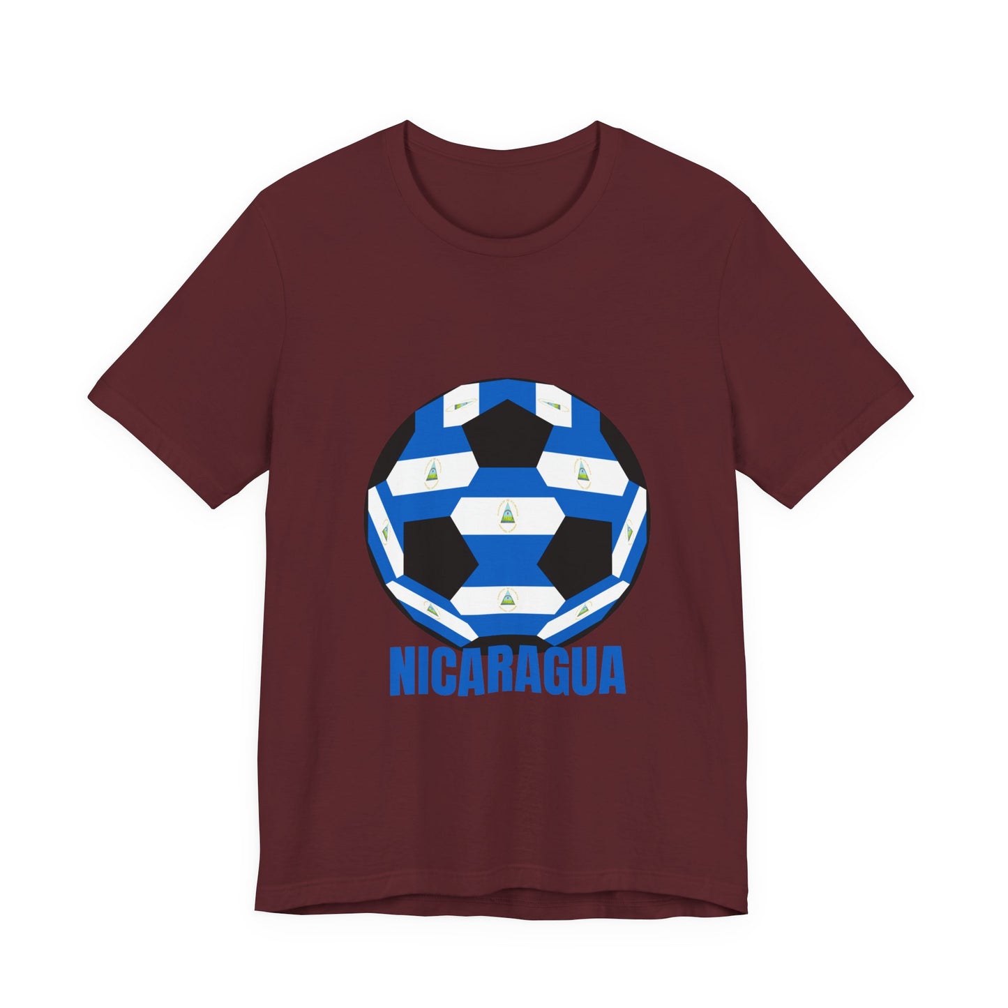 Nicaragua Fan Specialty Soccer Ball Design T Shirt