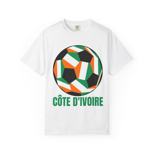 CÔTE D' IVOIRE Fan Specialty Soccer Ball Design T Shirt