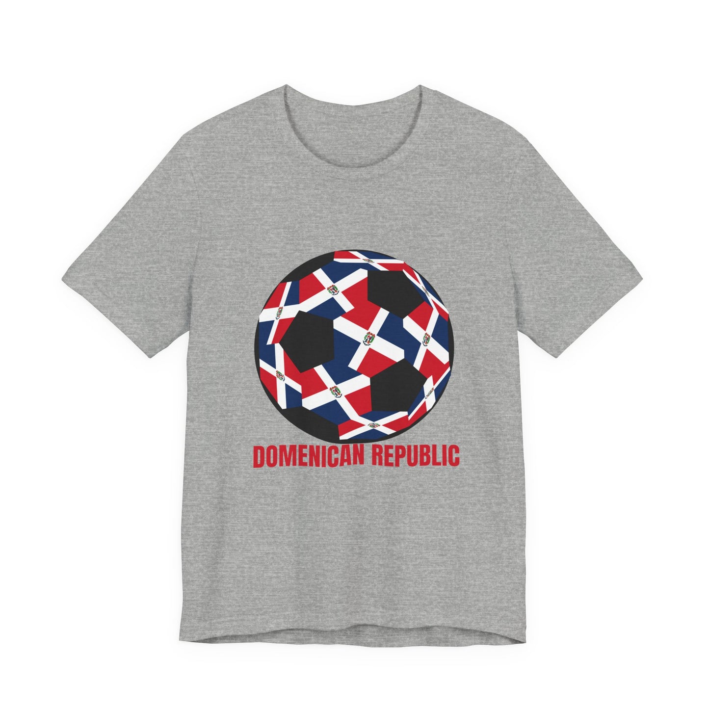 Domenican Republic Fan Specialty Soccer Ball Design T Shirt