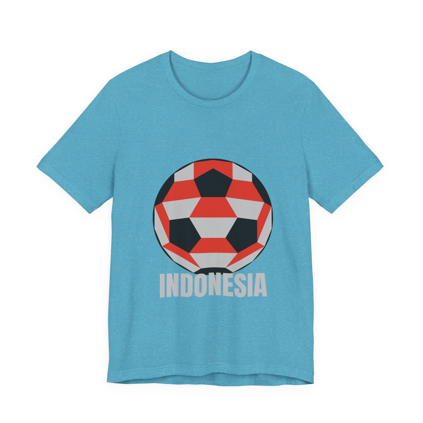 Indonesia Fan Specialty Soccer Ball Design T Shirt