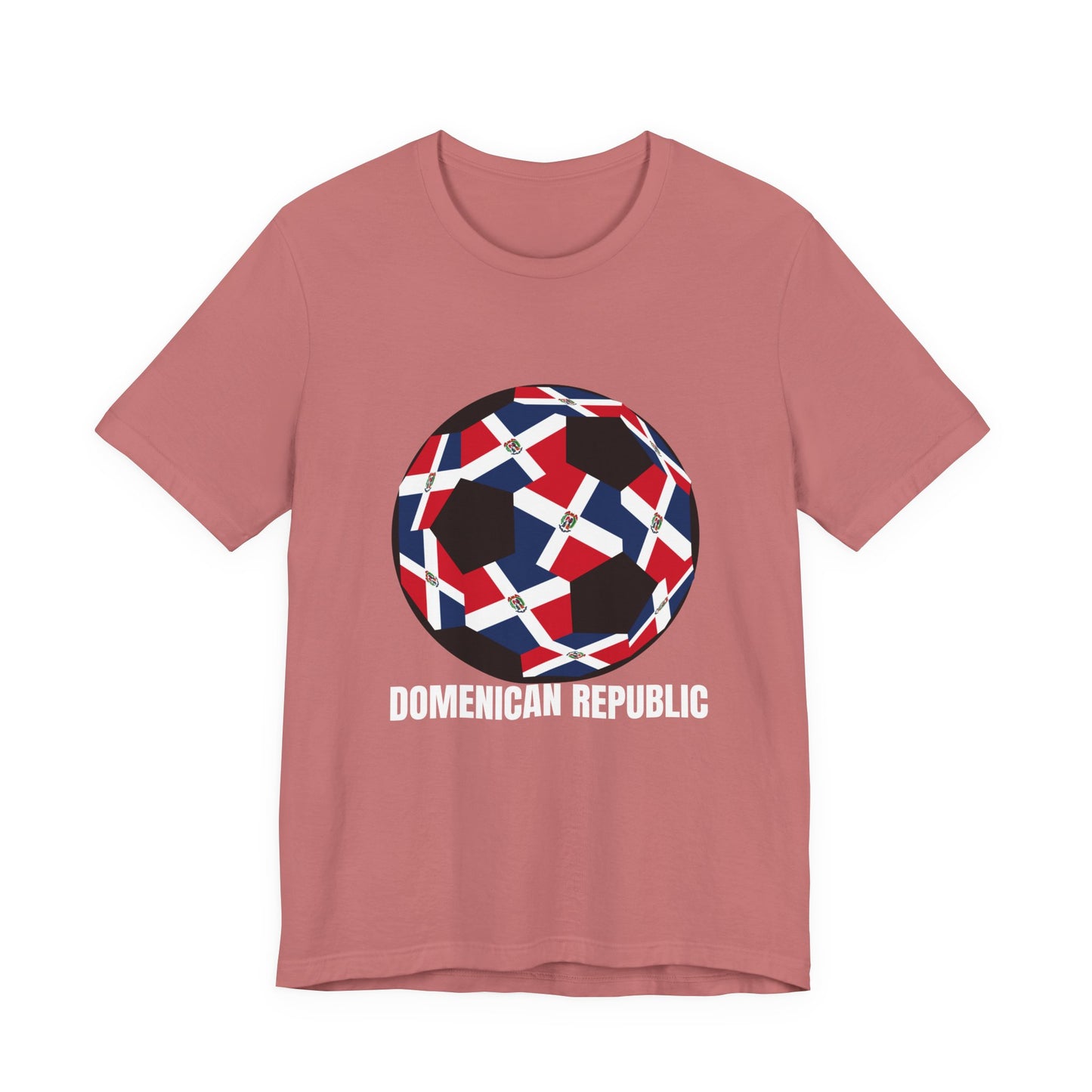 Domenican Republic Fan Specialty Soccer Ball Design T Shirt