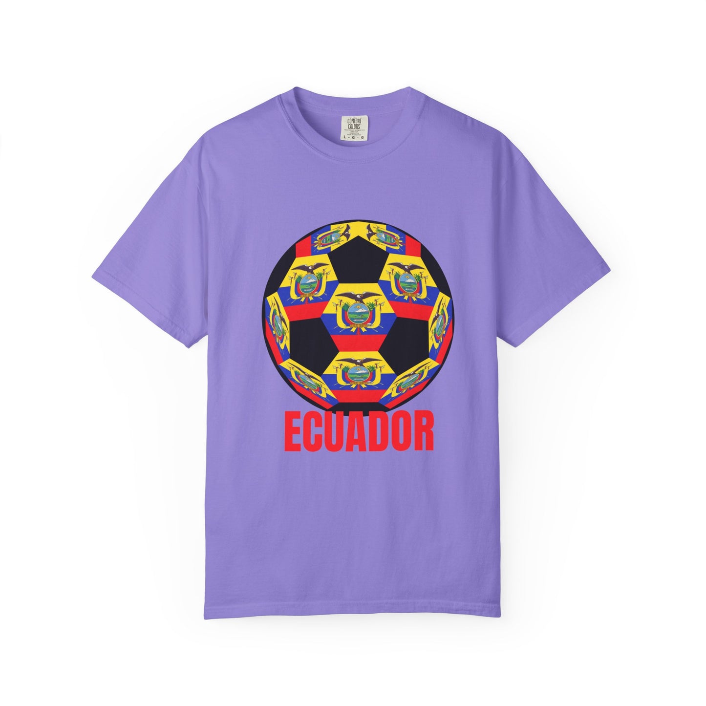 Ecuador Fan Specialty Soccer Ball Design T Shirt