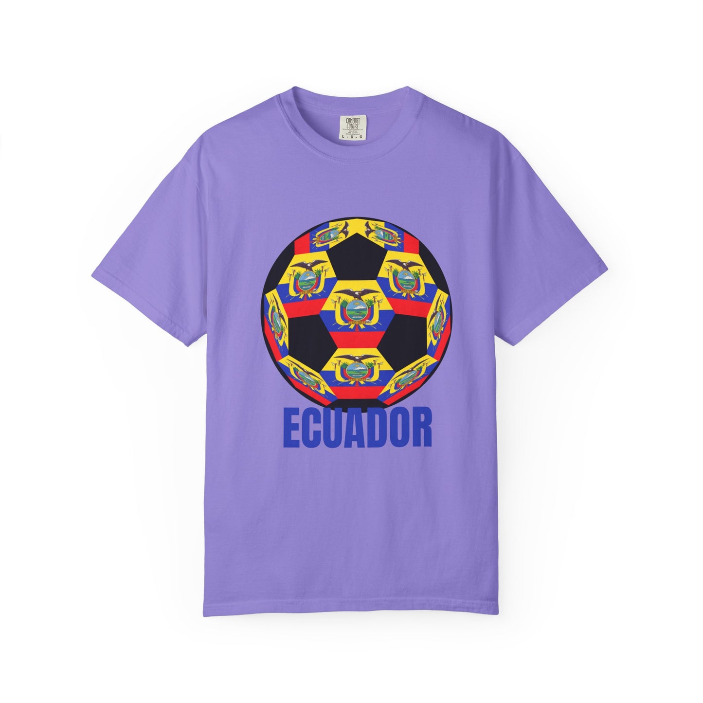 Ecuador Fan Specialty Soccer Ball Design T Shirt