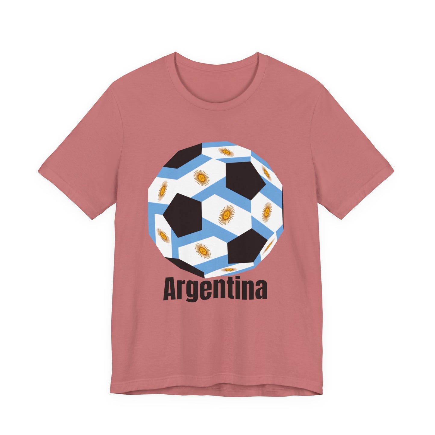 Argentina Fan Specialty Soccer Ball Design T Shirt