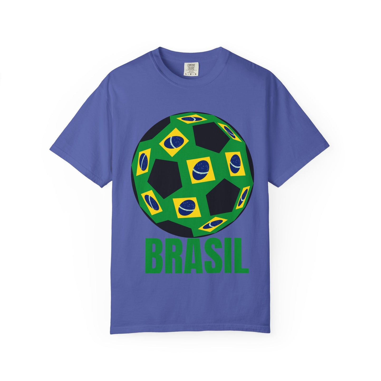 Brasil Fan Specialty Soccer Ball Design T Shirt