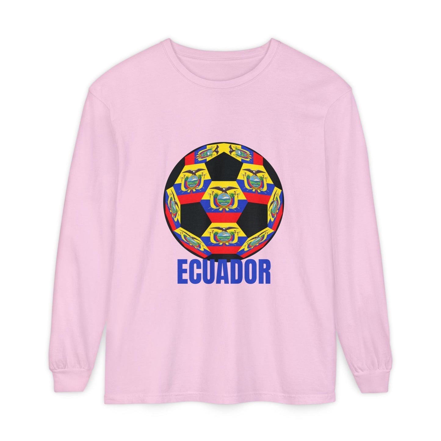 Ecuador Soccer Crest Long Sleeve Shirt
