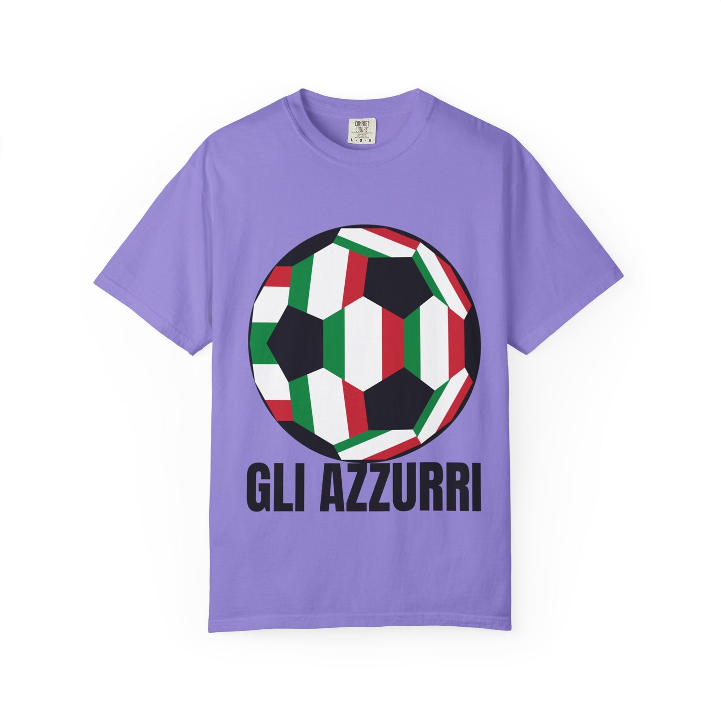 Gli Azzurri Fan Specialty Soccer Ball Design T Shirt