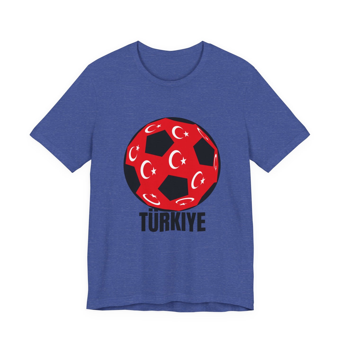 Türkiye Fan Specialty Soccer Ball Design T Shirt Black Text