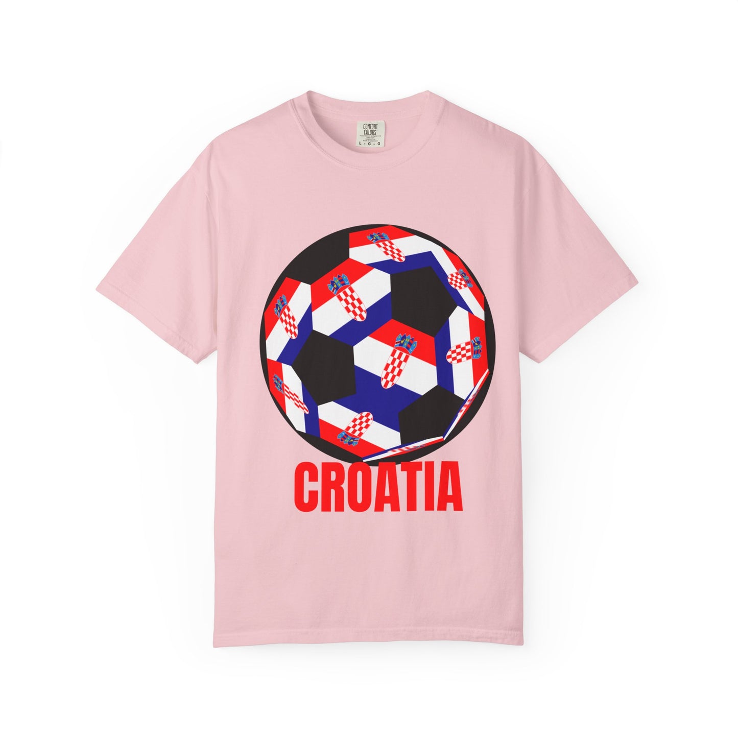 Croatia Fan Specialty Soccer Ball Design T Shirt