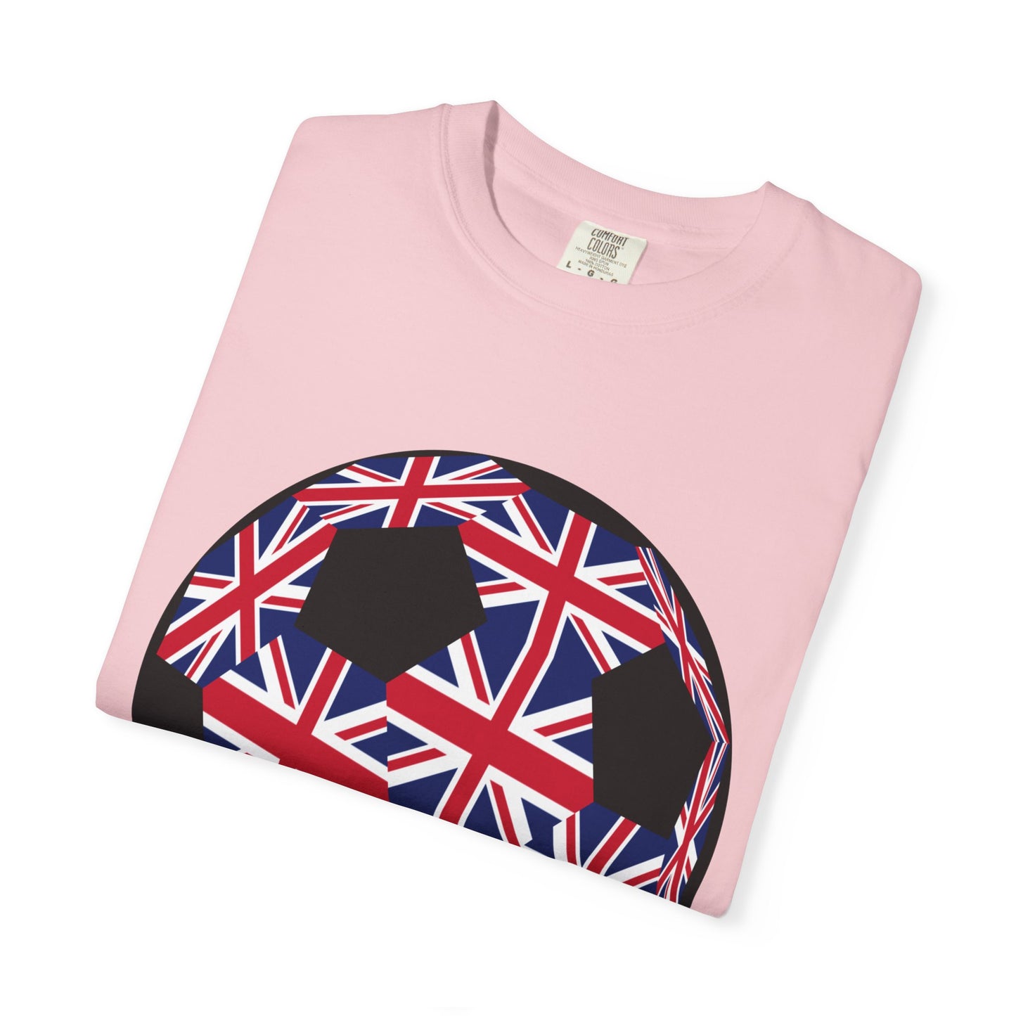 Great Britain Fan Specialty Soccer Ball Design T Shirt